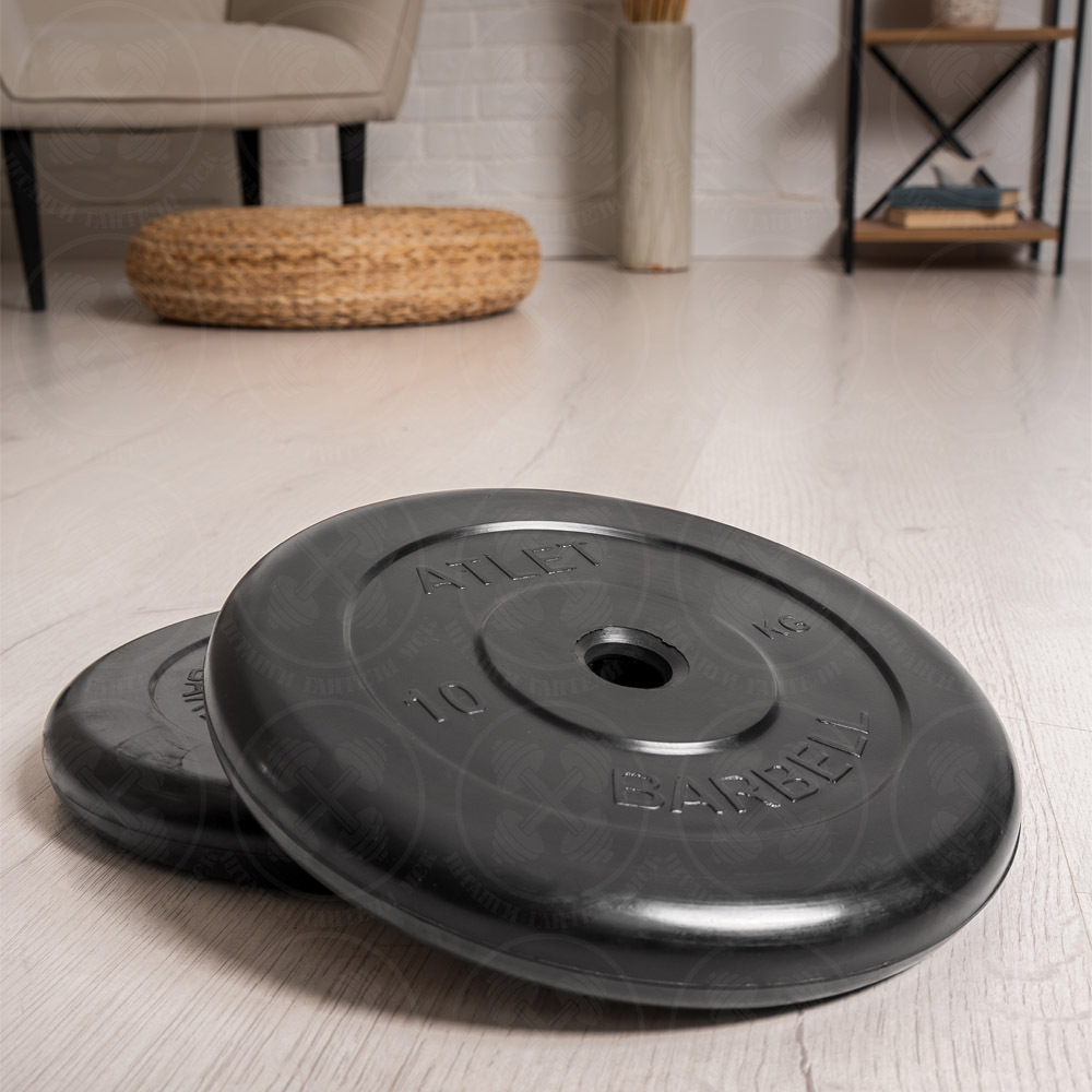 Блины для штанги и гантелей 10 кг Barbell Atlet D26мм
