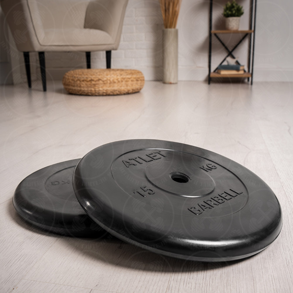 Блины для штанги и гантелей 15 кг Barbell Atlet D26мм