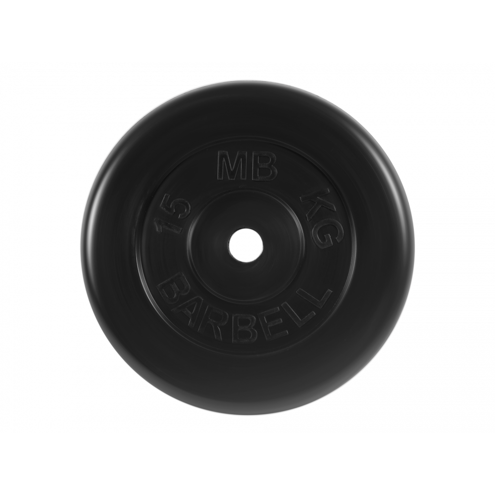 Блины для штанги и гантелей 15 кг MB-Barbell D26мм