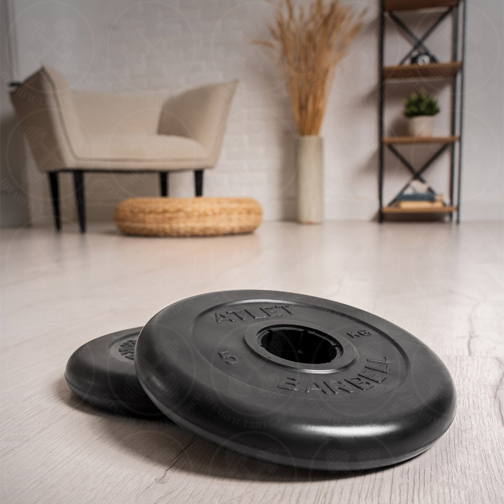 Блины для штанги и гантелей 5 кг Barbell Atlet D51мм