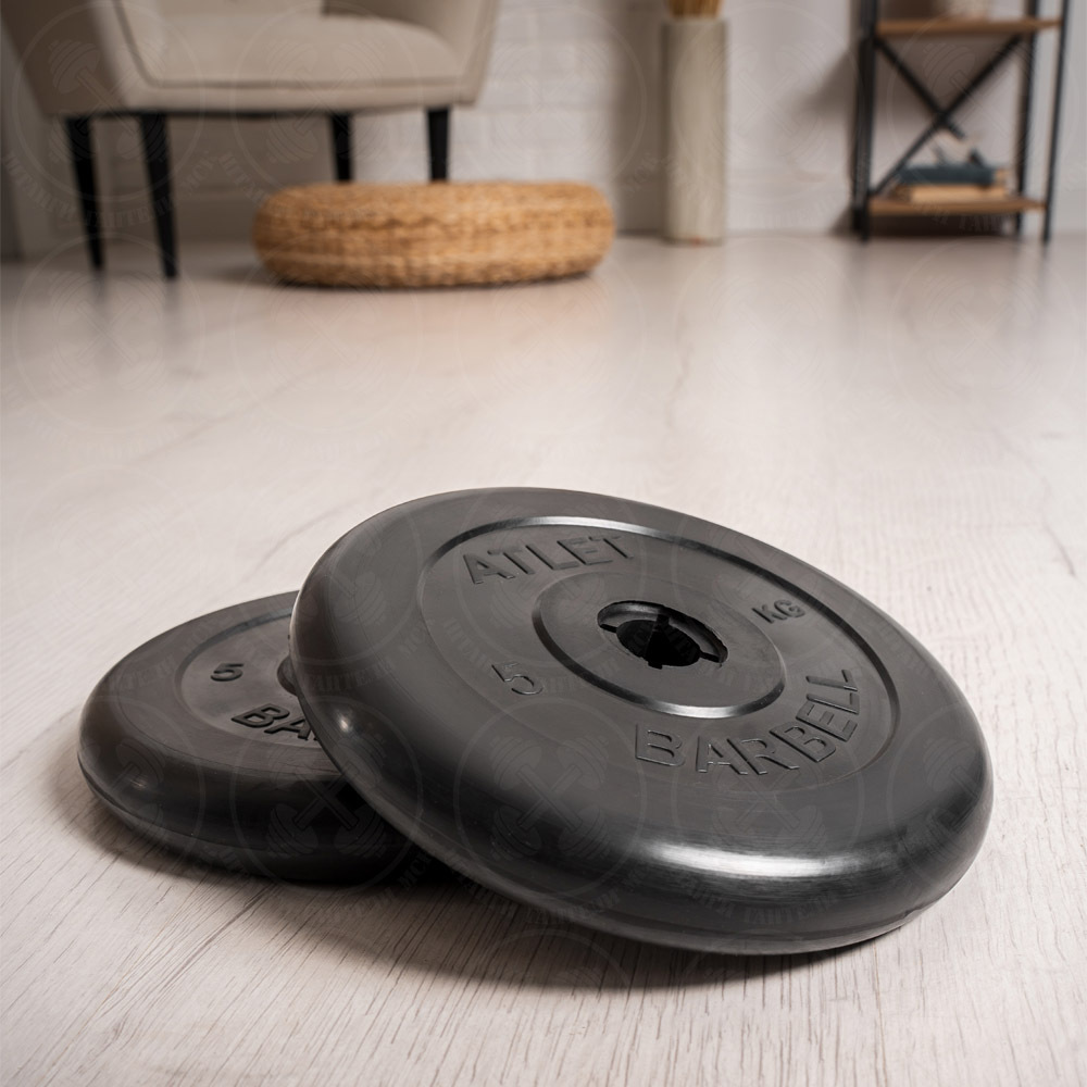 Блины для штанги и гантелей 5 кг Barbell Atlet D26мм