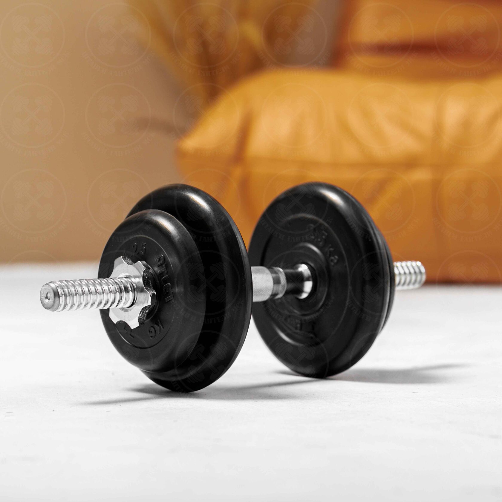 Гантель разборная 10 кг Barbell c необрезиненным грифом