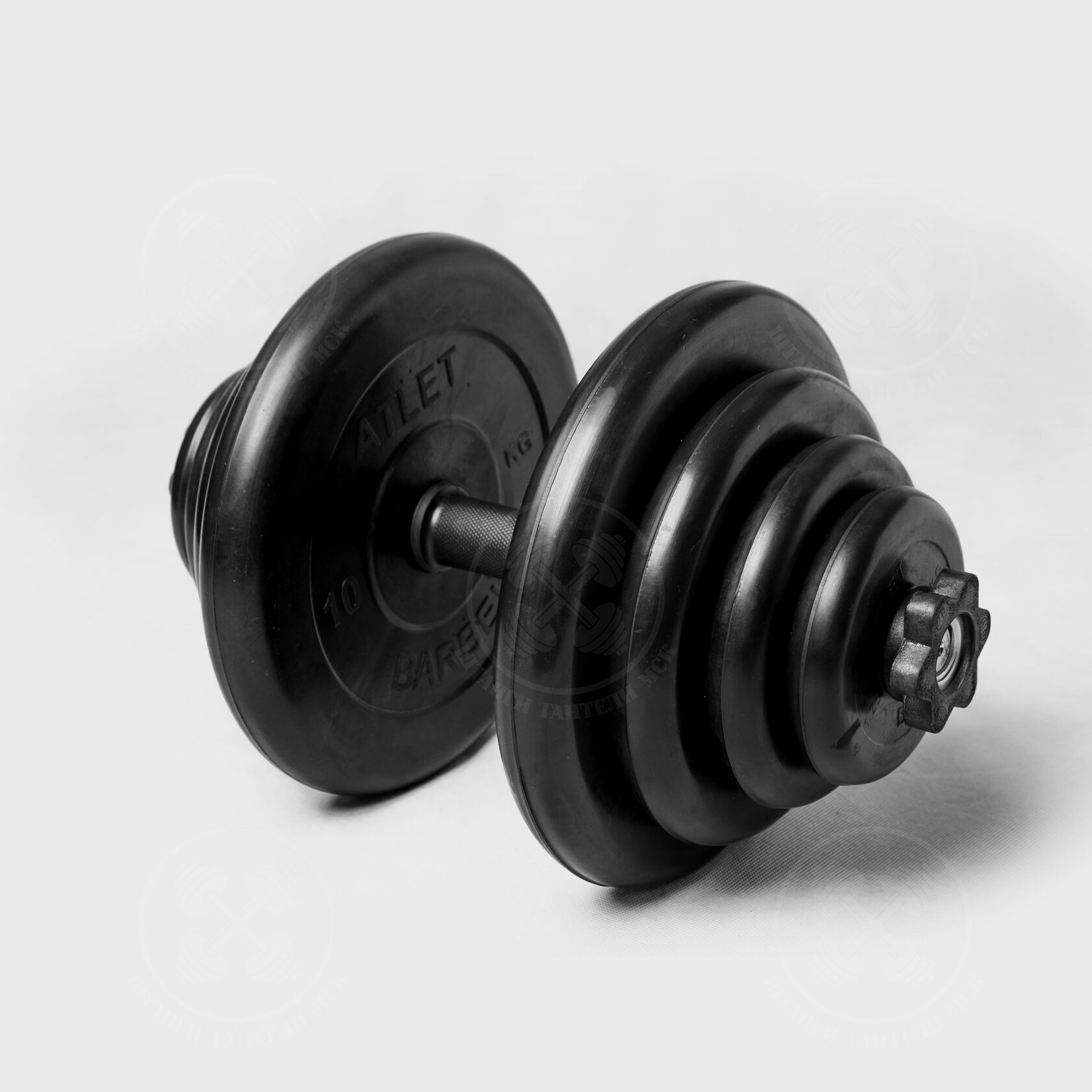 Гантель разборная 40 кг Barbell c обрезиненным грифом